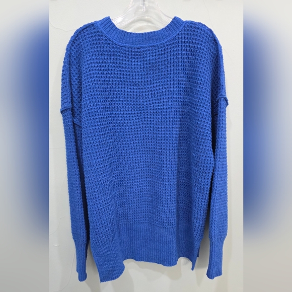 Royal Blue Long Sleeve Sweater - Picture 7 of 10